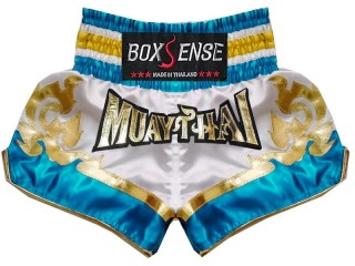 Muay Thai Trenky Boxsense : BXS-099-Bílý-modrá obloha