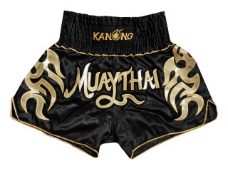 Kanong Muay Thai Kick-box Trenky Šortky  : KNS-134-Černá