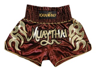 Kanong Muay Thai Kick-box Trenky Šortky  : KNS-134-Kaštanové