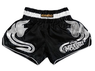 Kanong Retro Muay Thai Trenky : KNSRTO-209-Černá