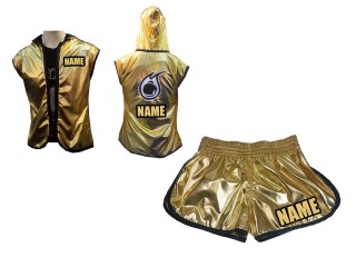 Kanong Dámské Boxerská Mikina s kapucí + Boxerské šortky : Zlato