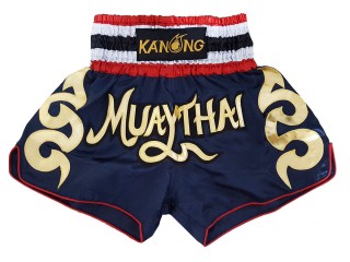 Kanong Muay Thai Kick-box Trenky Šortky pro děti  : KNS-120-Námořnická modrá -K