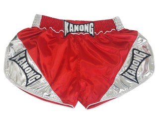 Dámské Boxerské Kraťasy Kanong : KNSRTO-201-Červené-Stříbrný