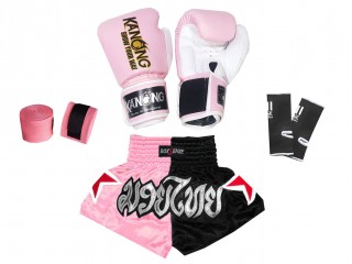 Muay Thai kompletní sada pro děti : Světle růžová