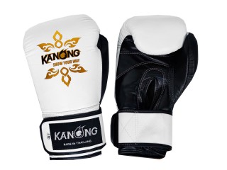 Kanong Tréninkové Rukavice z pravé kůže : Bílý/Černá