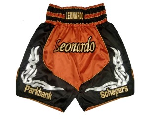 Personalizované Boxerské Trenýrky : KNBXCUST-2035-Oranžová-Černá