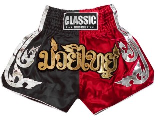 Muay Thai Trenky Classic  : CLS-015-Černá-Červené