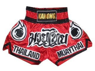 Kanong Muay Thai Kick-box Trenky Šortky  : KNS-118-Červené