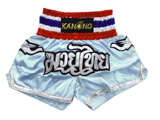 Kanong Muay Thai Kick-box Trenky Šortky  : KNS-125-Světle modrá