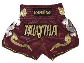 Kanong Muay Thai Kick-box Trenky Šortky  : KNS-126-Kaštanové