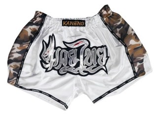 Kanong Retro Muay Thai Trenky : KNSRTO-231-Bílý