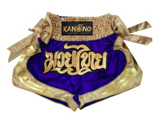 Kanong Muay Thai Kick-box Trenky Šortky  : KNS-132-Modrý