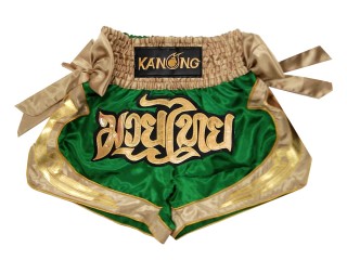 Kanong Muay Thai Kick-box Trenky Šortky  : KNS-132-Zelený