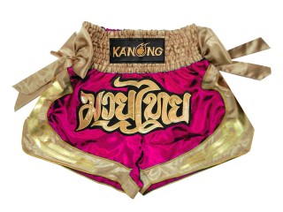 Kanong Muay Thai Kick-box Trenky Šortky  : KNS-132-Růže